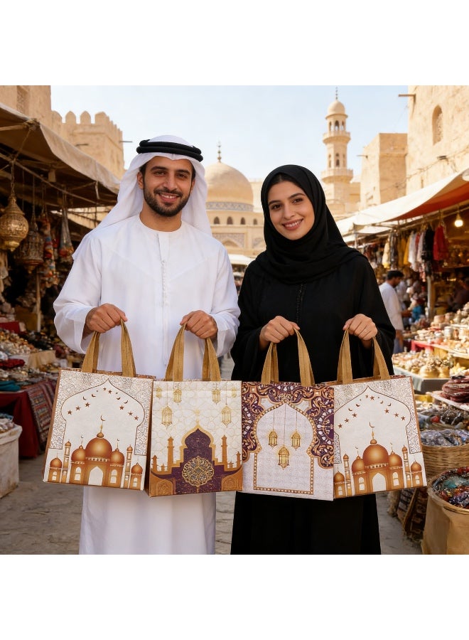 8 PCS 23x22x11 cm Luxury Ramadan Gift Bag for Gifts & Special Occasions - Image 3